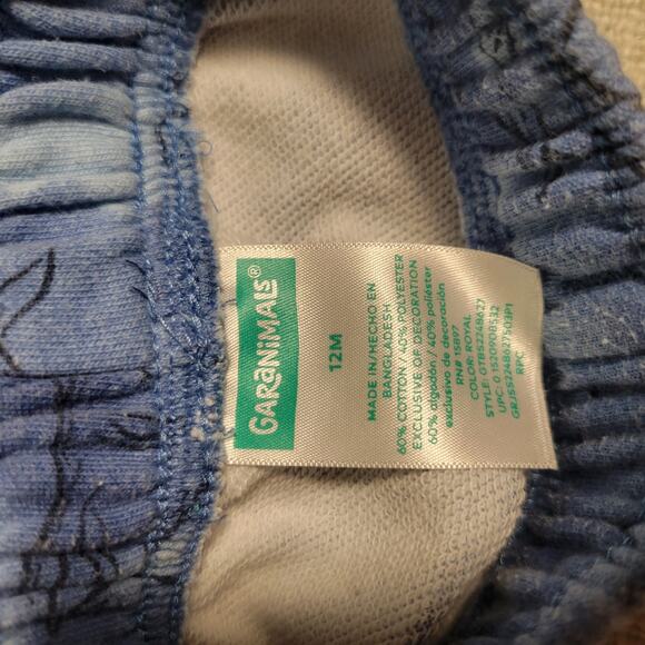 Garanimals Shark Sweatpants Size 12 Months Blue Tie-dye - Picture 4 of 4